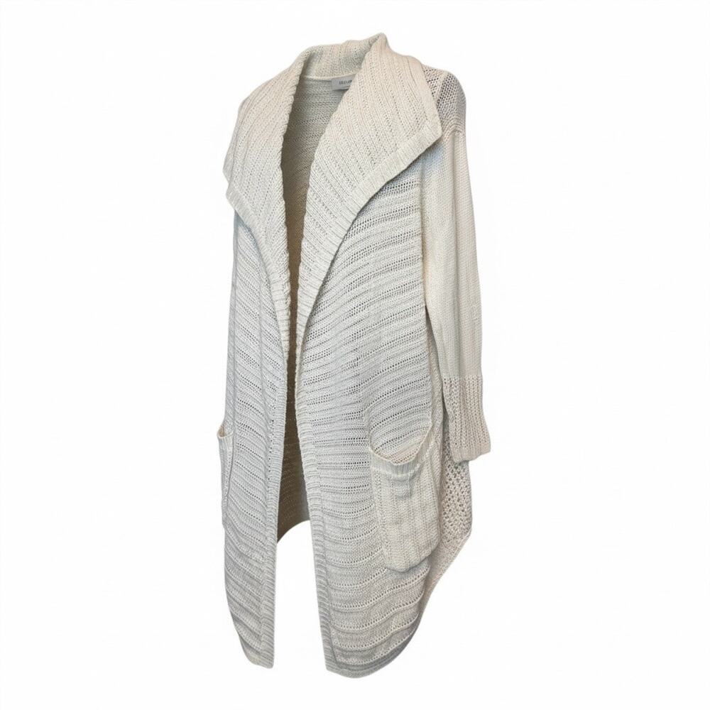 Angel of the North Anthropologie Cream Lace Open Knit Cardigan XS Cottagecore